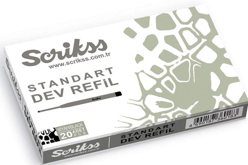 Scrikss Standart Dev Refil Metal (Siyah)