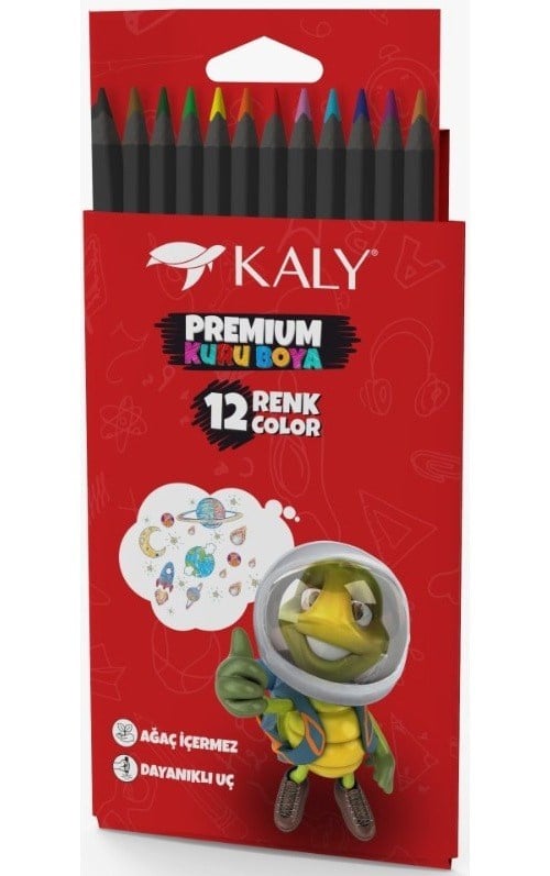 Silka Kaly Dark Kaplamalı Tam Boy Kuru Boya Seti 12 Renk (Art.612)