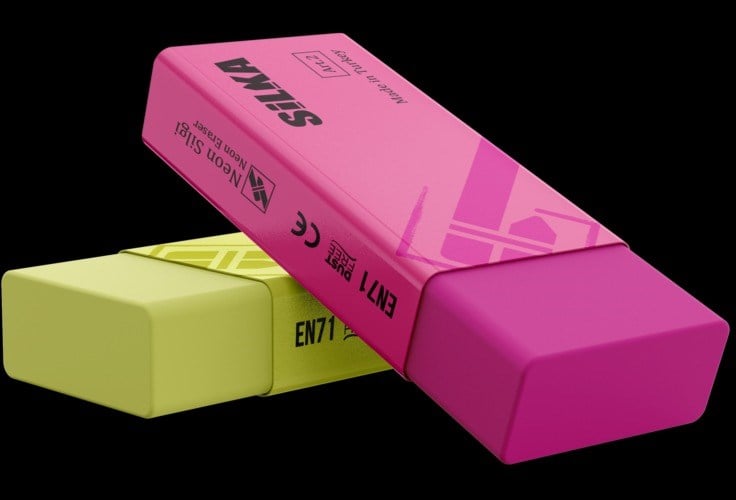 Silka Silgi Neon 4 Renk 20 Li Art.2