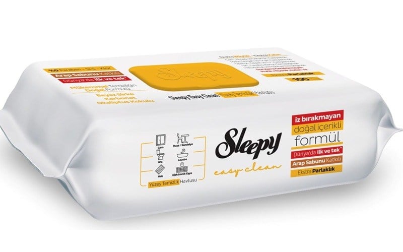 Sleepy Easy Clean Yüzey Temizlik Havlusu - Arap Sabunu Katkılı (100'Lü)