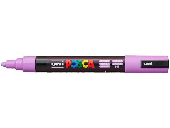 Uni-Ball Posca Pc-5M Poster Markörü (1.8 - 2.5 Mm Orta Yuvarlak Uç - Lavanta / Model: Pc-5M Lavender)