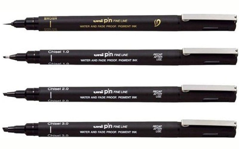 Uniball Drawing Pen Pin-200 4'Lü Set