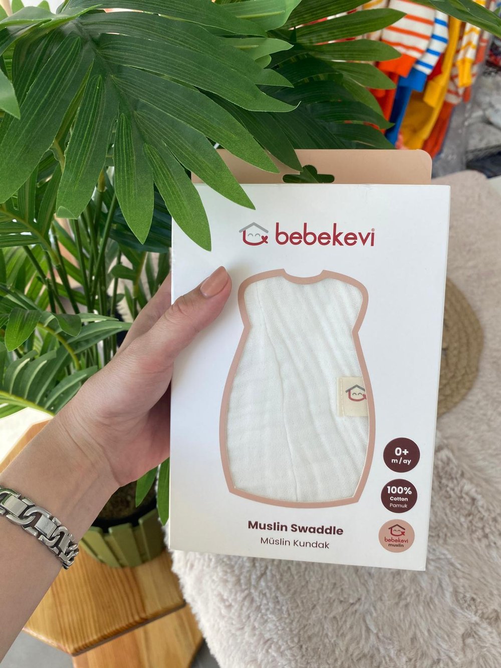 4 Katlı Müslin Kundak Ekru