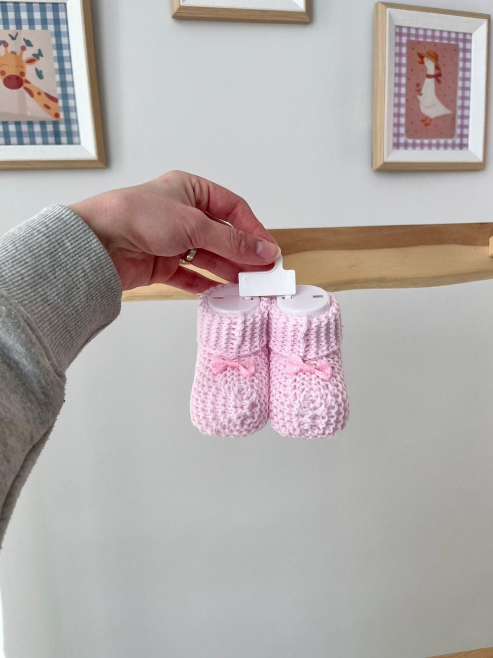 Kurdeleli Triko Patik Pembe