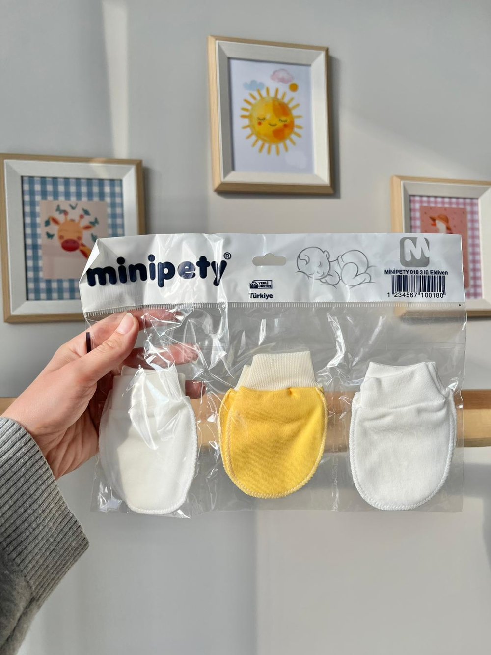 Minipety 3'lü Eldiven Sarılı