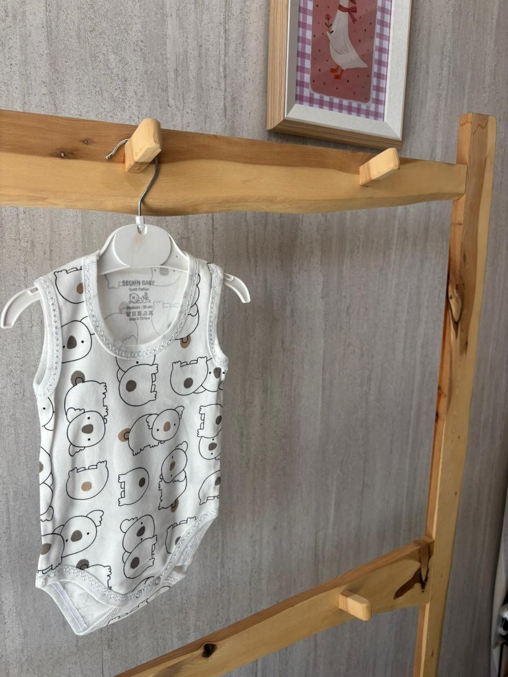 Sevimli Koala Çıtçıtlı Askılı Badi