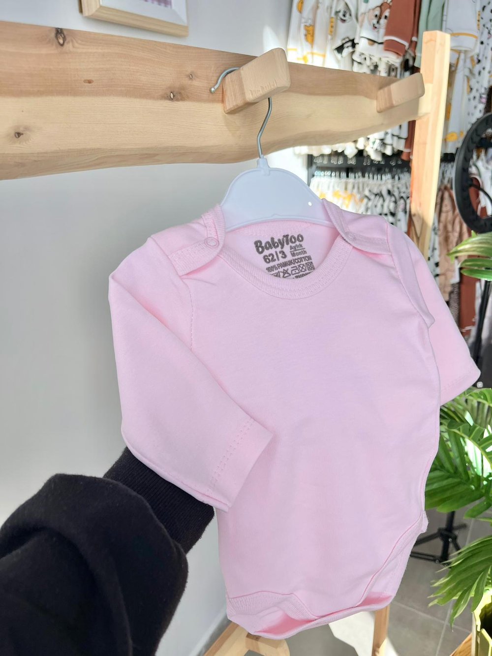 Uzun Kol Çıtçıtlı Badi Pembe