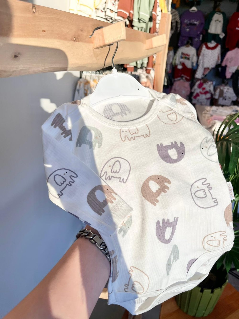 Uzun Kol Fitilli Çıtçıtlı Badi Filli