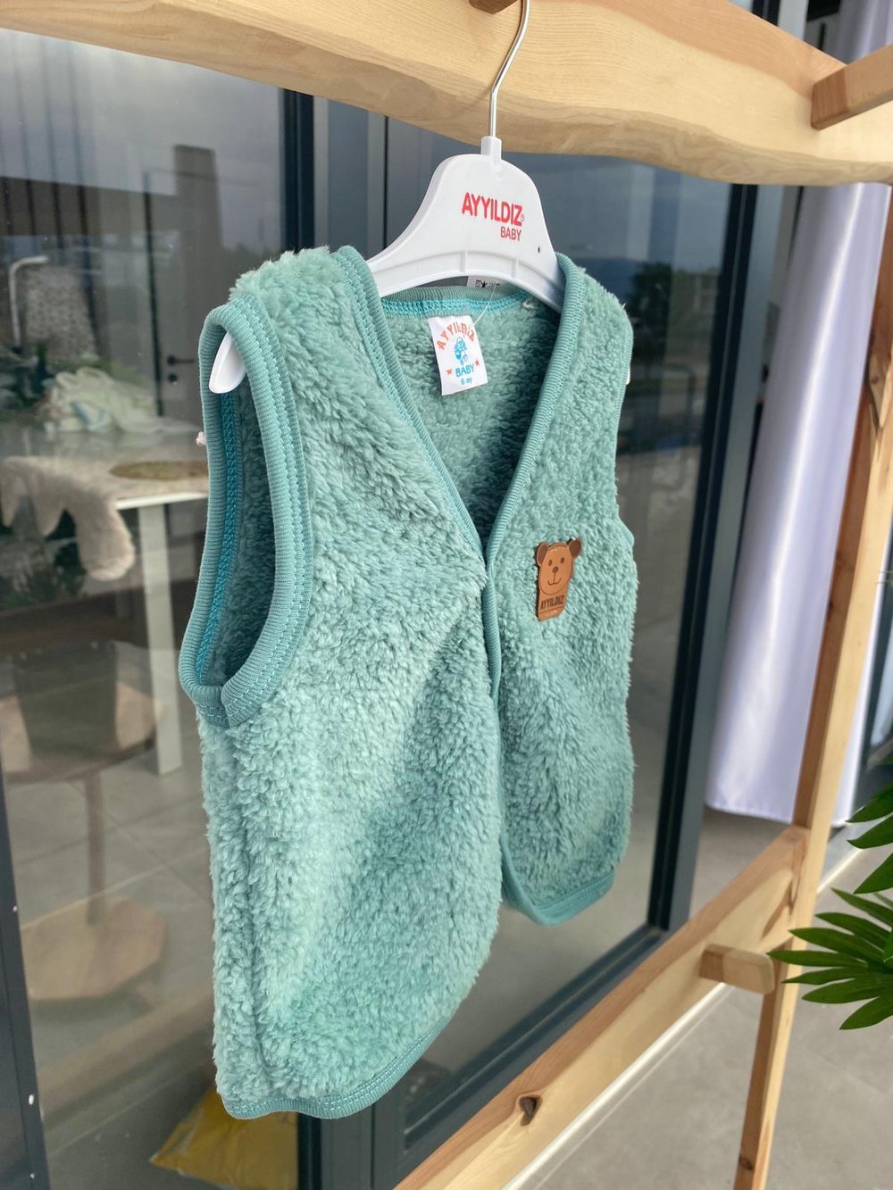 Wellsoft Peluş Yelek Yeşil