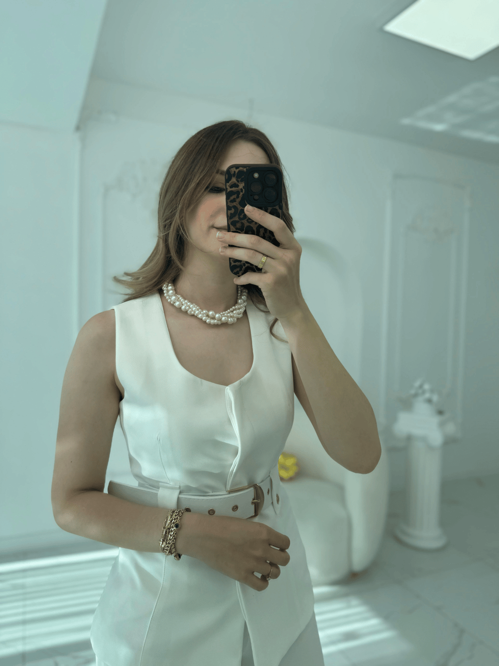Özel Tasarım Sarmaşık İnci Kolye