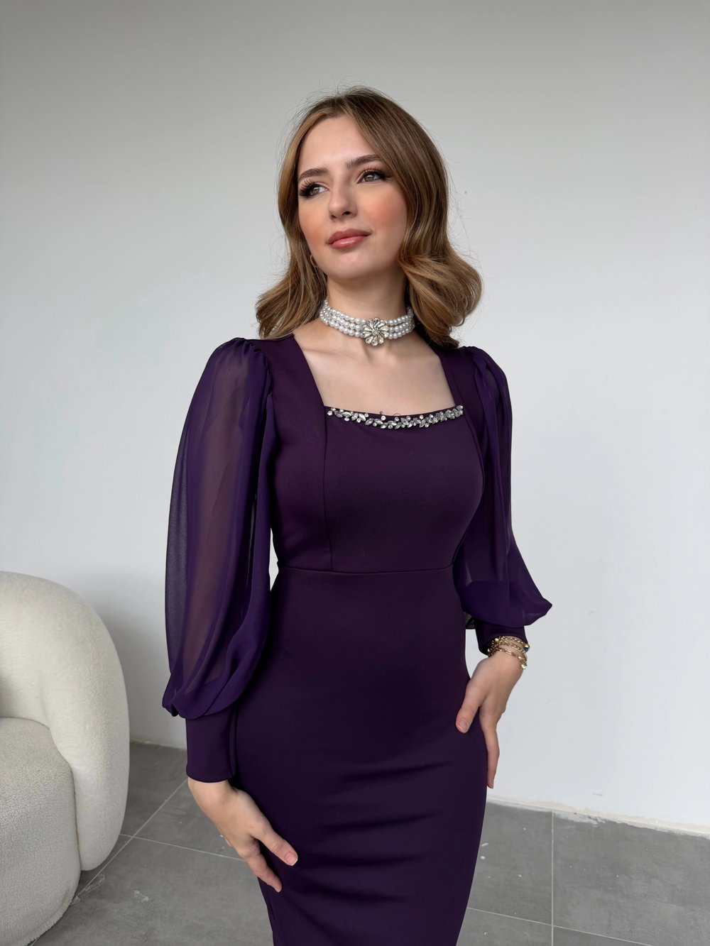 Taş detaylı choker