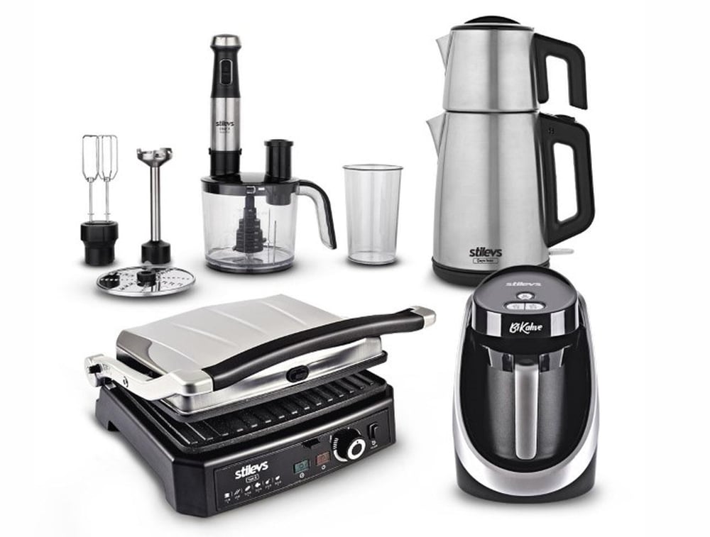 STİLEVS ELEKTRO SET  PAKET 4'LÜ  PREMİUM SERİSİ INOX