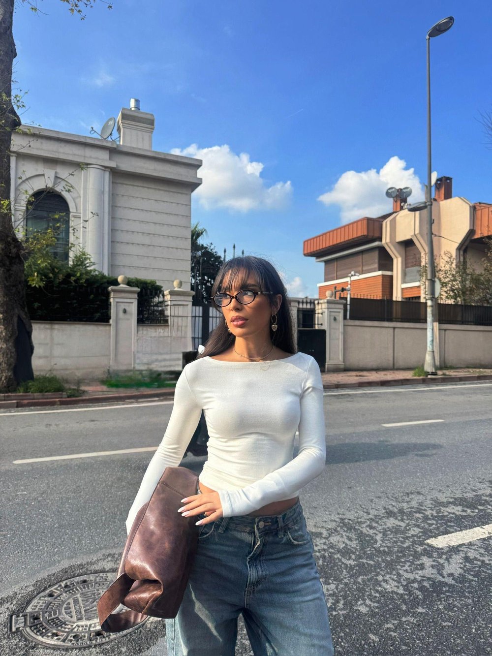 KAYIK YAKA BEYAZ BASİC BODY