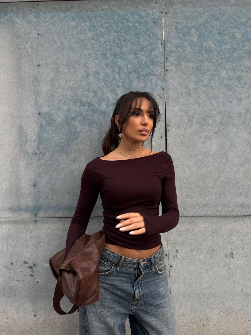 KAYIK YAKA KAHVE BASİC BODY