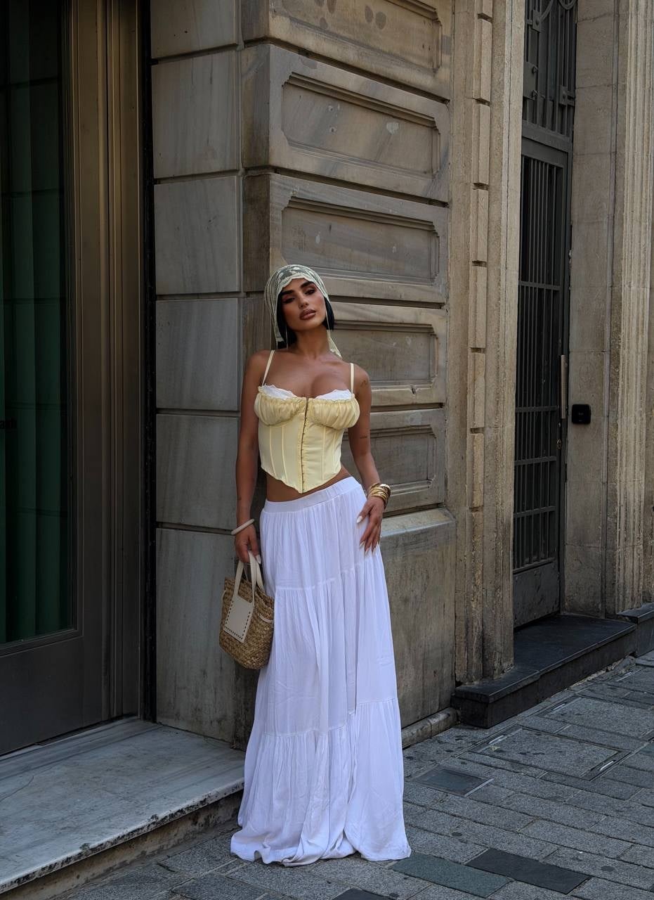 VALENCİA PREMİUM TASARIM KORSE SARI
