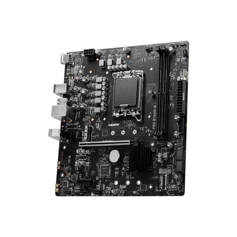 MSI PRO B760M-B DDR4 4800MHZ 1XHDMI 1XM.2 USB 3.2 MATX 1700P (12. / 13. VE 14. NESİL İŞLEMCİ UYUMLU)