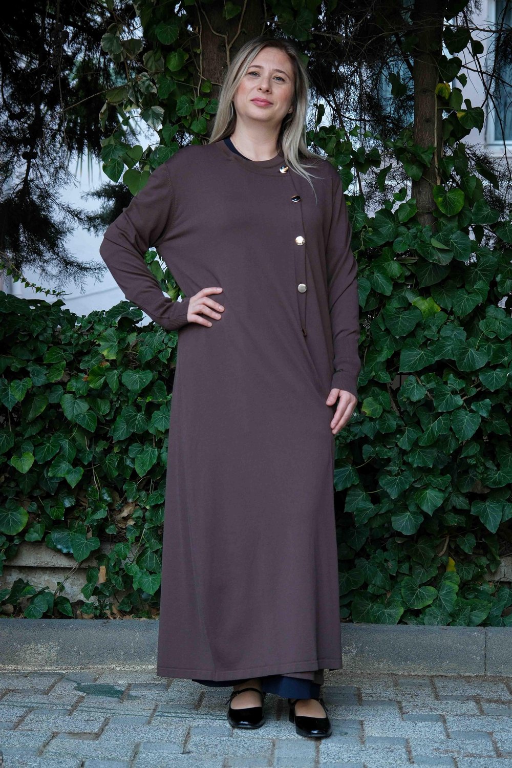 Missa - Rayon Flora Hırka Kahve