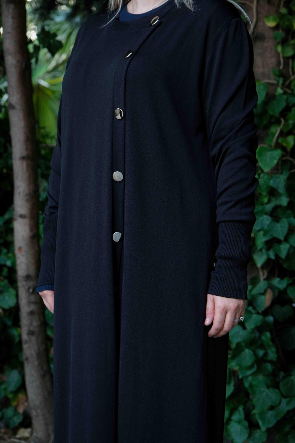 Missa - Rayon Flora Hırka Siyah