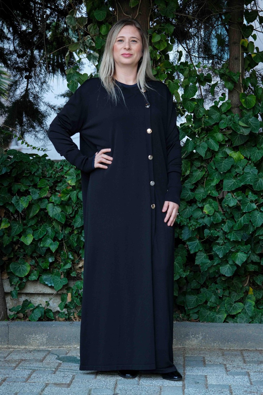 Missa - Rayon Flora Hırka Siyah