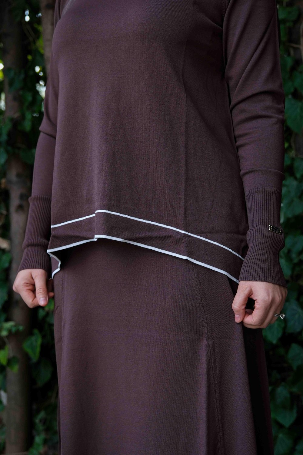 Missa - Rayon Soğuk İp Vale Takım Kahve