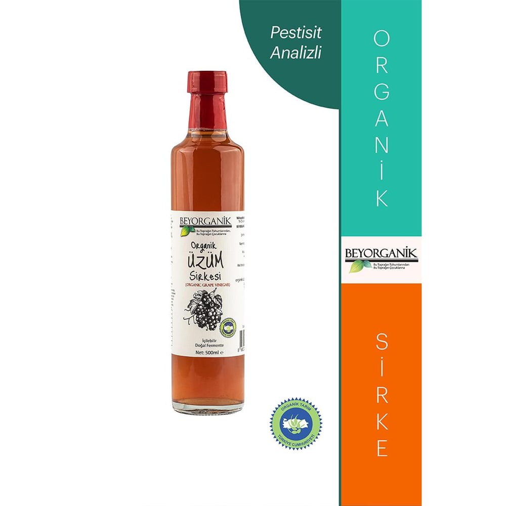 Beyorganik Organik Üzüm Sirkesi 500 ml