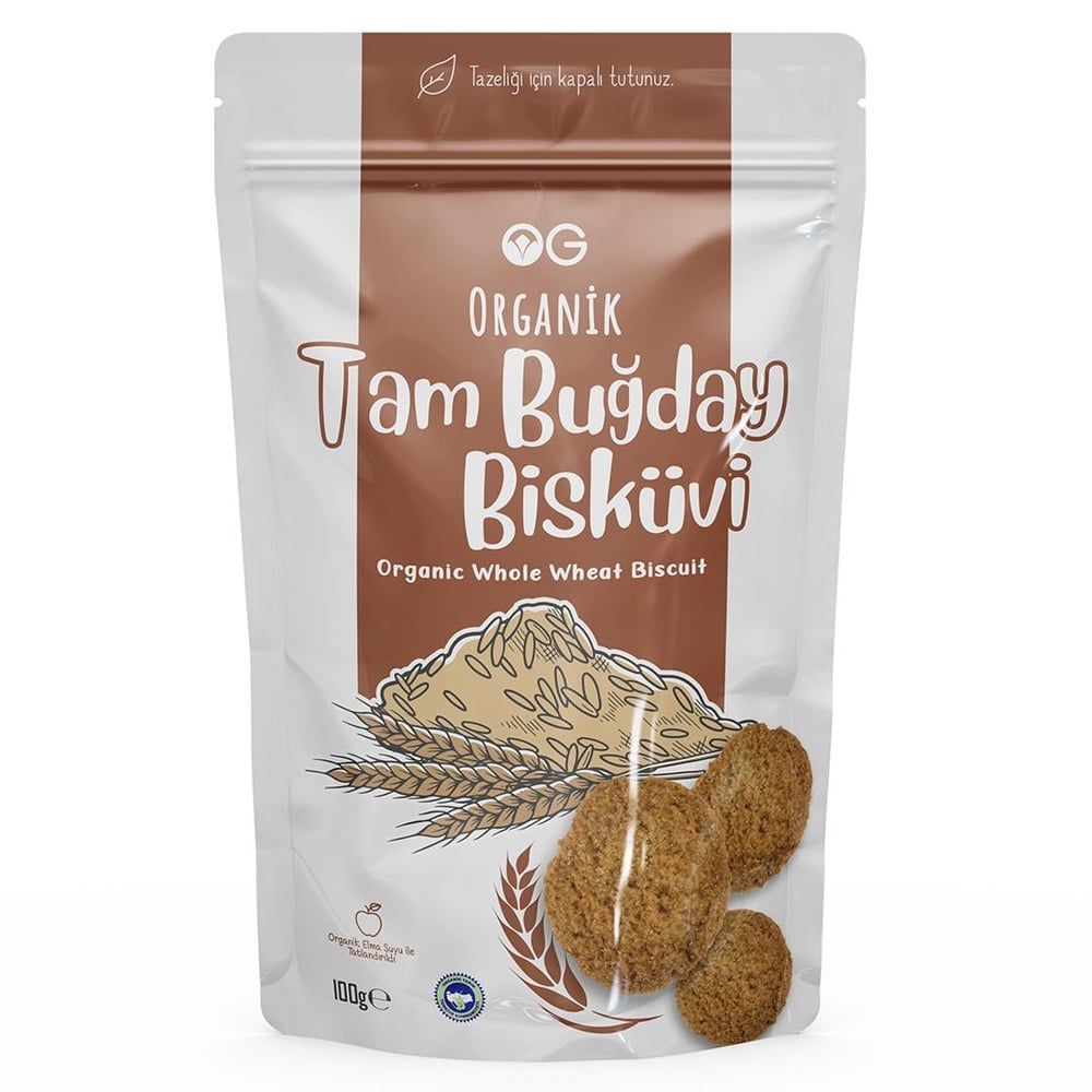 OG Organik Tam Buğday Bisküvi