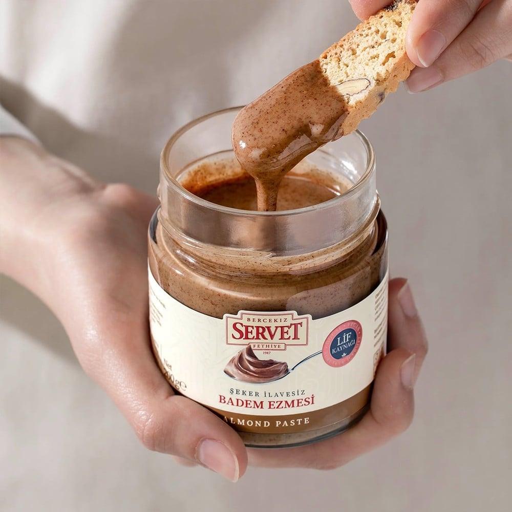 Servet Şeker İlavesiz Badem Ezmesi 200 gr