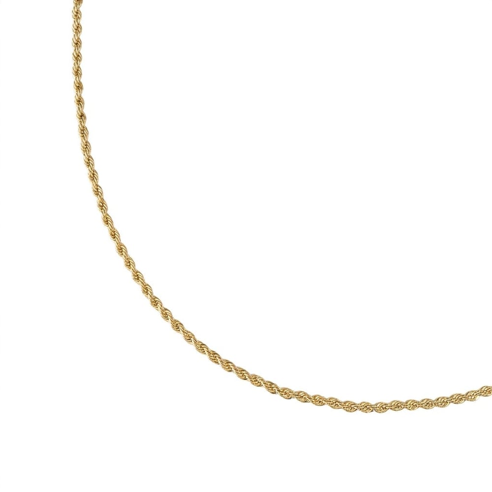 Burgu Zincir Kolye  - 14k Altın Kaplama - 55 cm (3 mm)
