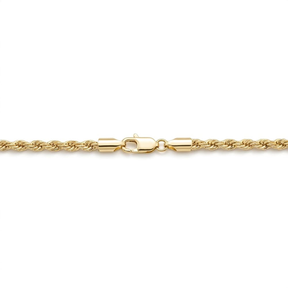 Burgu Zincir Kolye  - 14k Altın Kaplama - 55 cm (4 mm)