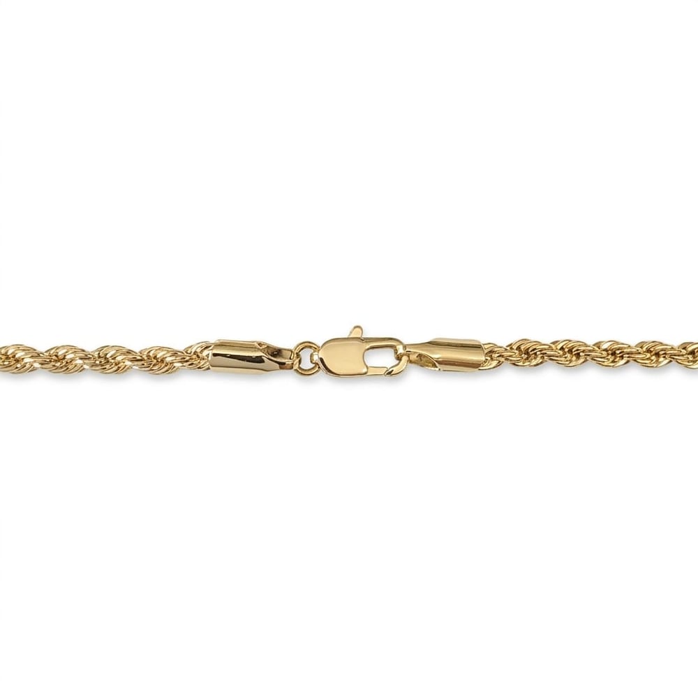 Burgu Zincir Kolye  - 14k Altın Kaplama - 50 cm (3 mm)
