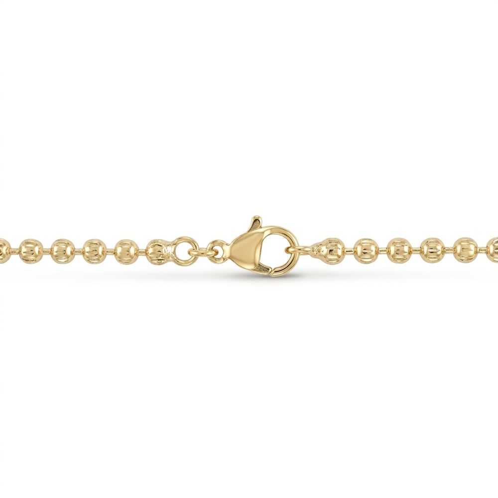 Dorika Top Zincir Kolye  - 14k Altın Kaplama - 50 cm