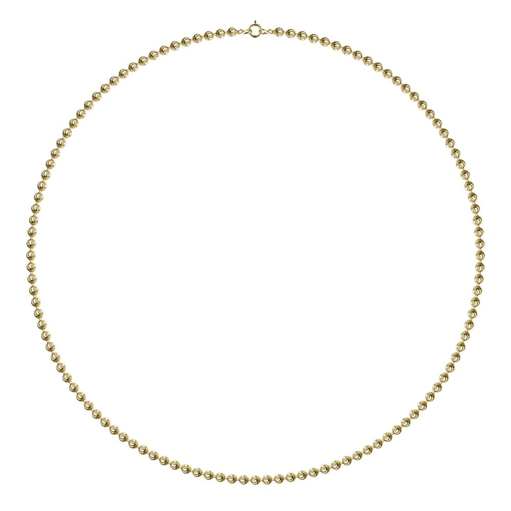 Dorika Top Zincir Kolye  - 14k Altın Kaplama - 50 cm