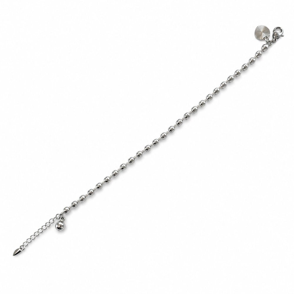 Dorikalı Bileklik - Beyaz Altın Kaplama - 16+3 cm