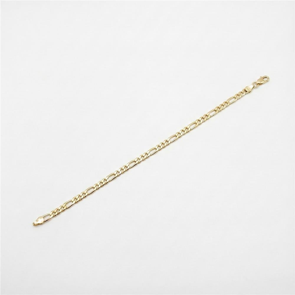 Figaro Zincir Bileklik - 14K Altın Kaplama - 19 cm