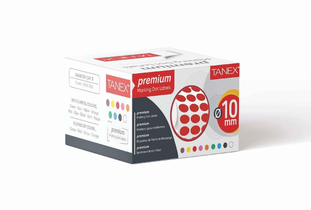 10 mm  NOKTA ETİKETİ 5000 Lİ (TEKLİ KUTU)