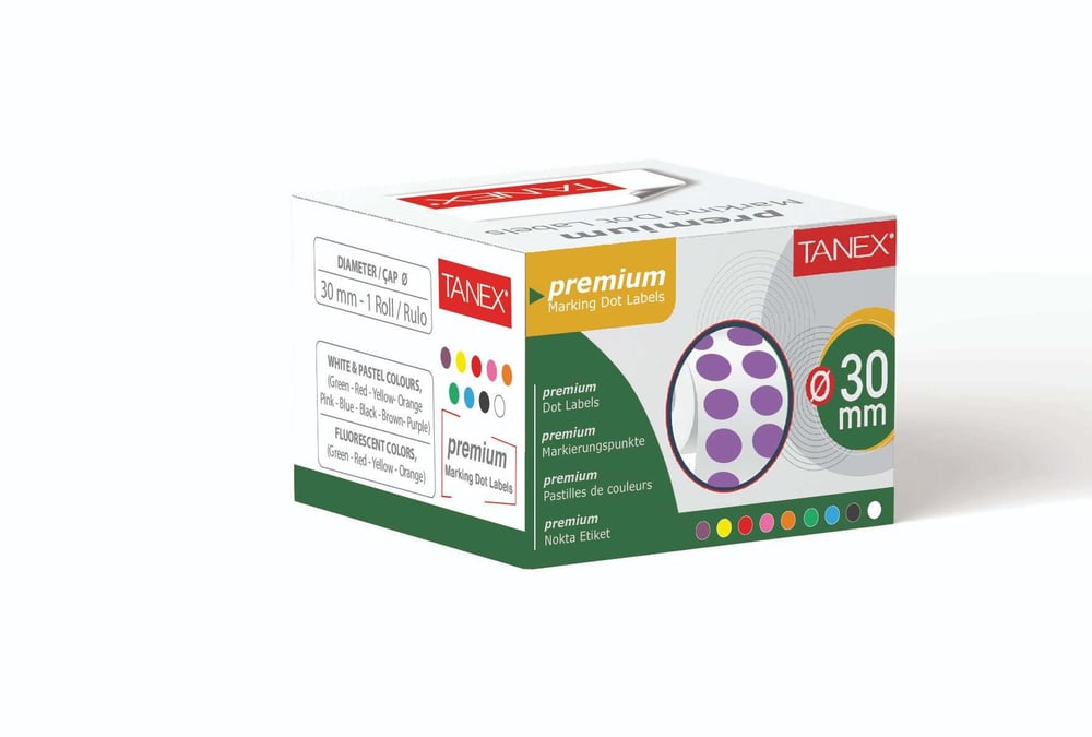 30 mm NOKTA ETİKETİ 2.000 Lİ (TEKLİ KUTU)