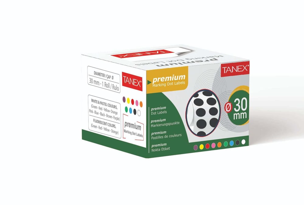30 mm NOKTA ETİKETİ 2.000 Lİ (TEKLİ KUTU)