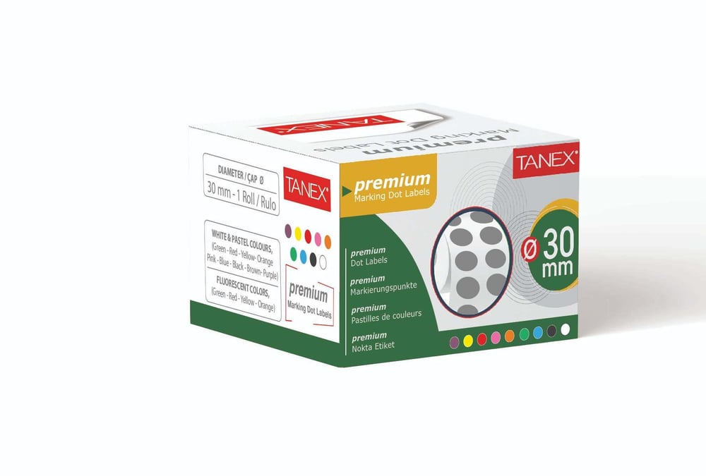 30 mm NOKTA ETİKETİ 2.000 Lİ (TEKLİ KUTU)
