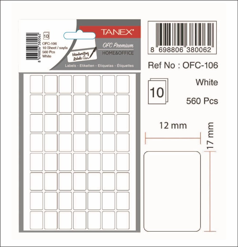 OFC-106 OFİS ETİKETİ KUTU