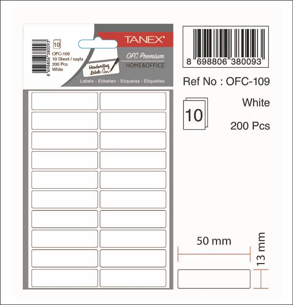 OFC-109  OFİS ETİKETİ KUTU