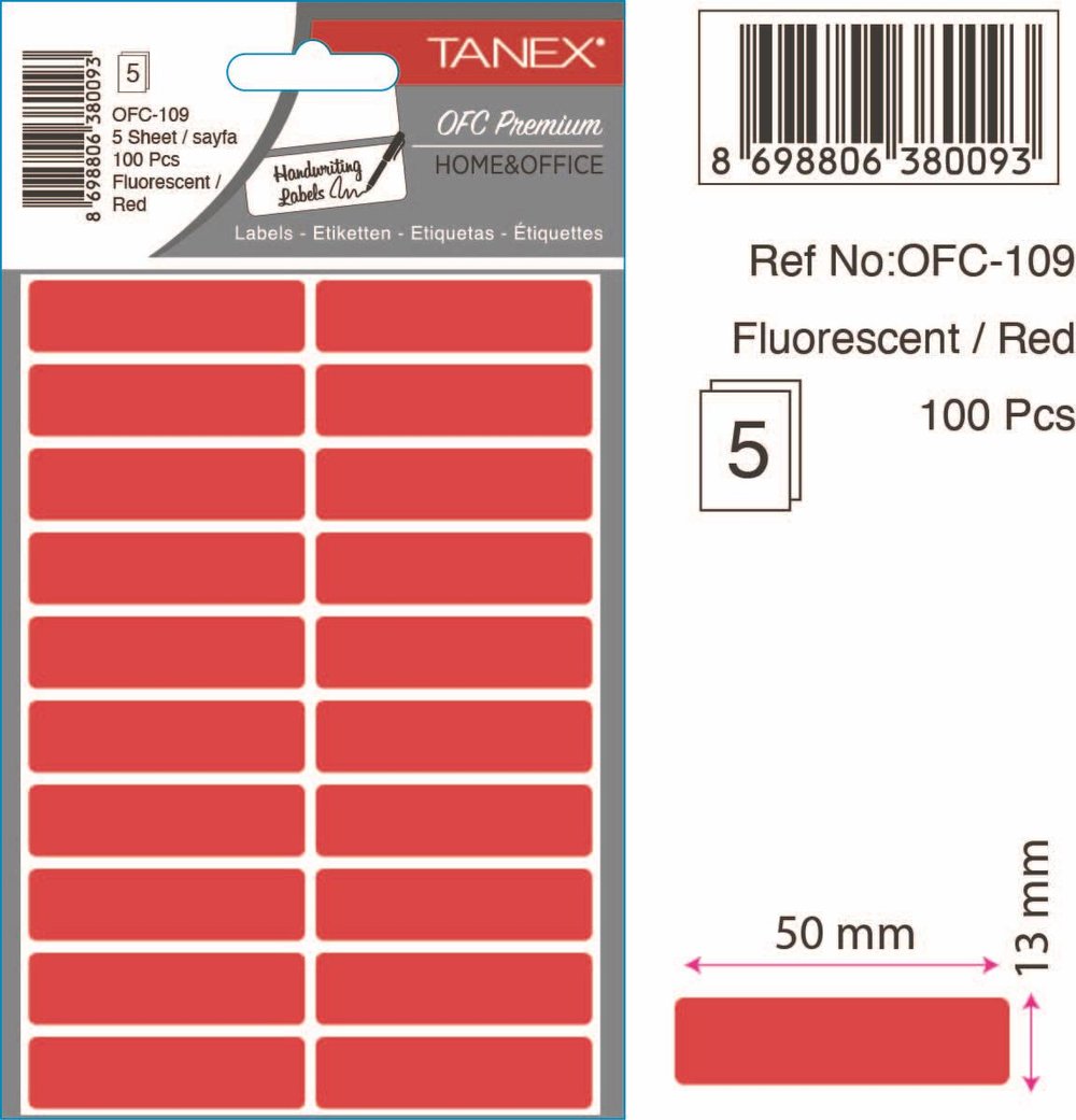 OFC-109  OFİS ETİKETİ KUTU