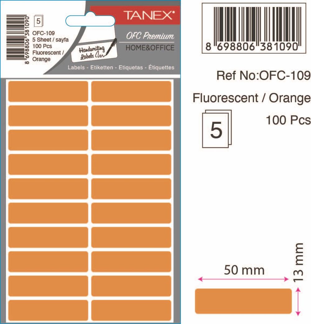 OFC-109  OFİS ETİKETİ KUTU