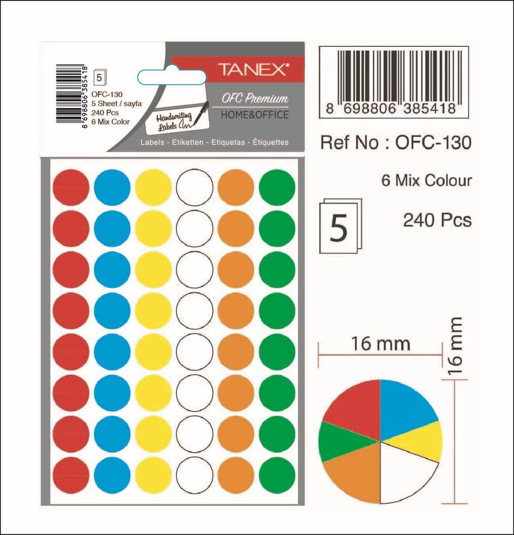 OFC-130  OFİS ETİKETİ KUTU