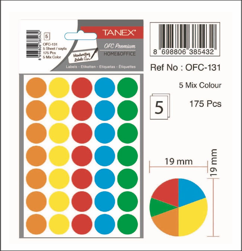 OFC-131  OFİS ETİKETİ KUTU