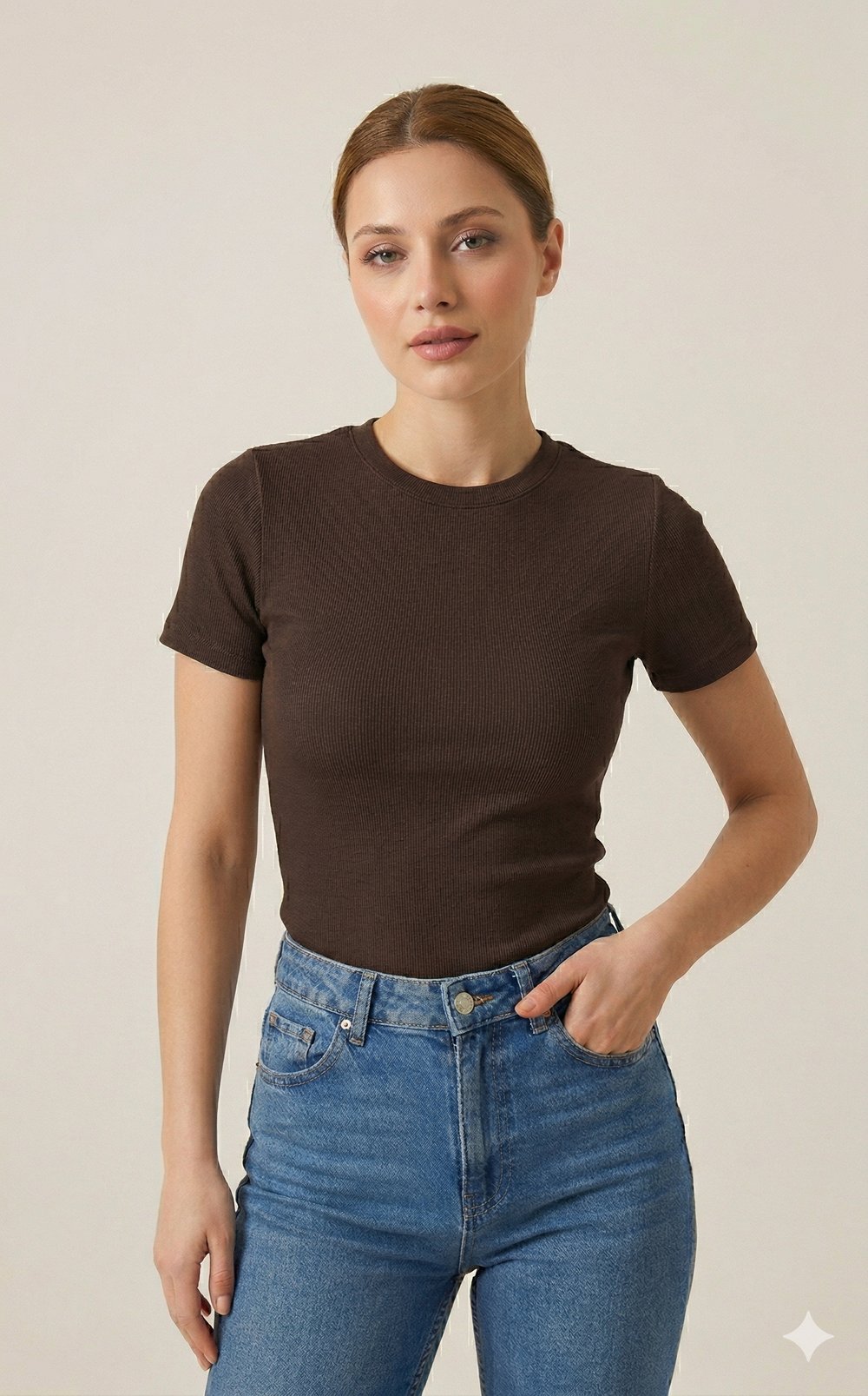OLIVE-1375 BUZZY BODY KAHVE