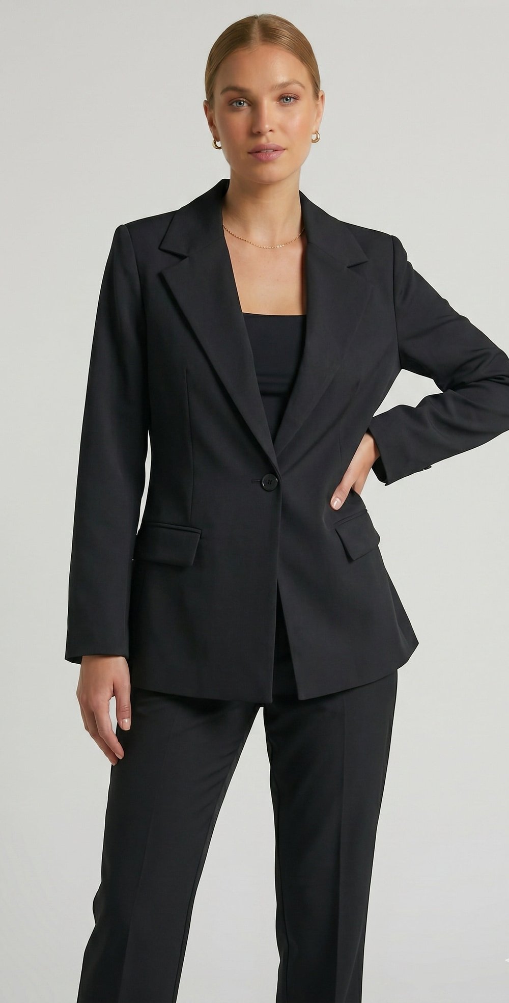 OLIVE-6023-1 CEKET SİYAH