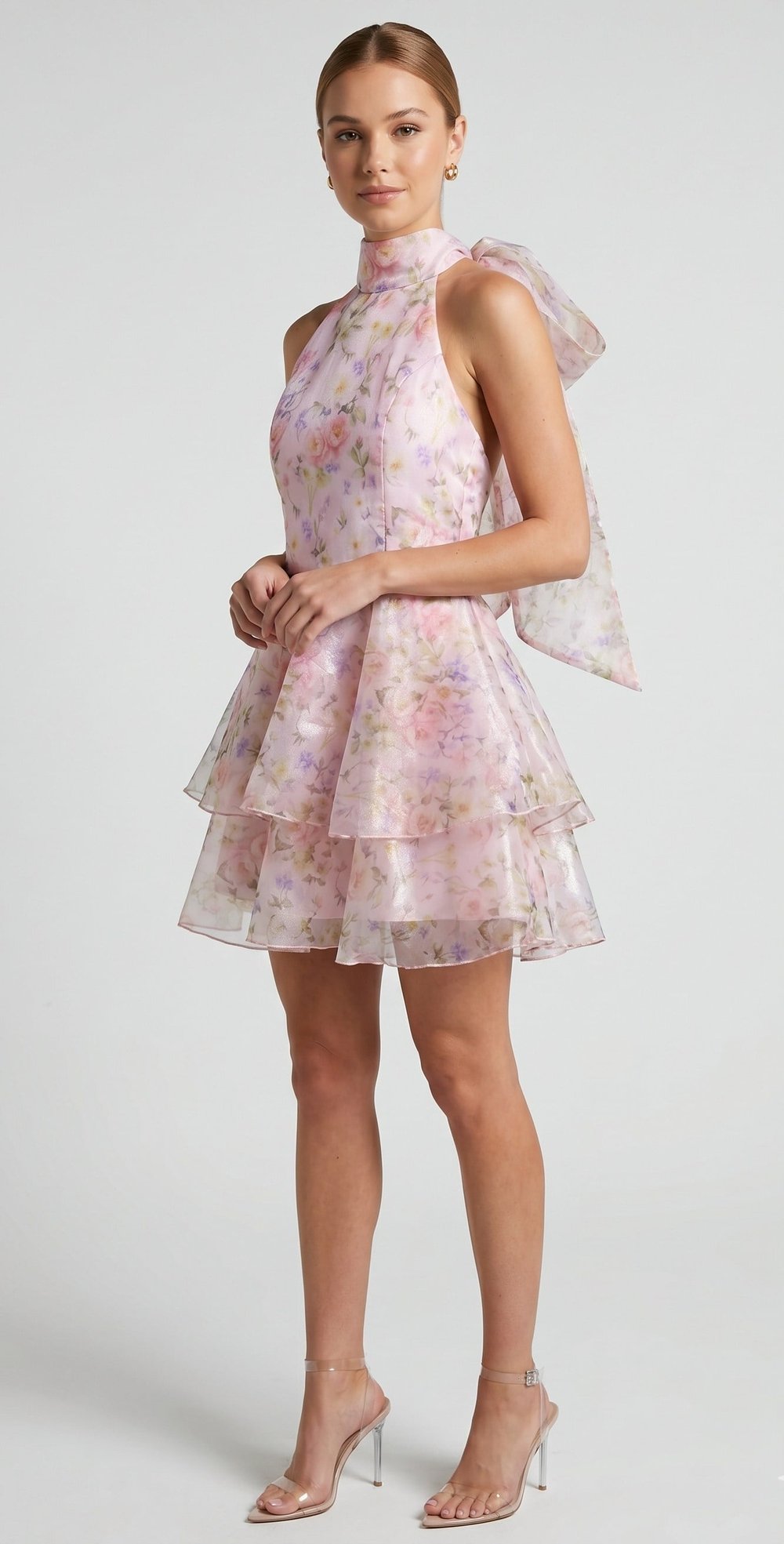 OLIVE-B01928 ELBİSE PEMBE