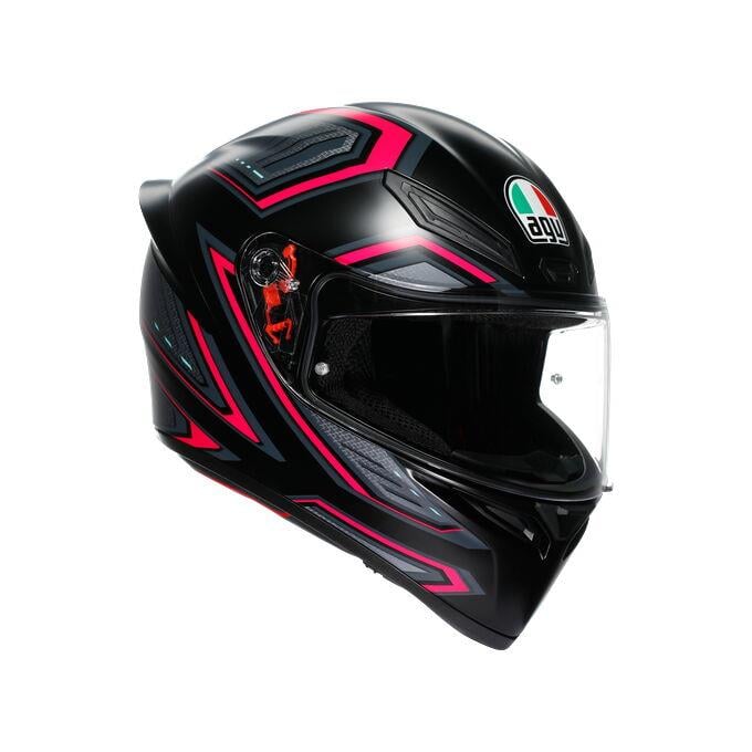 Agv Motosiklet Kask K1 S E2206 Sling Matt Black Pink