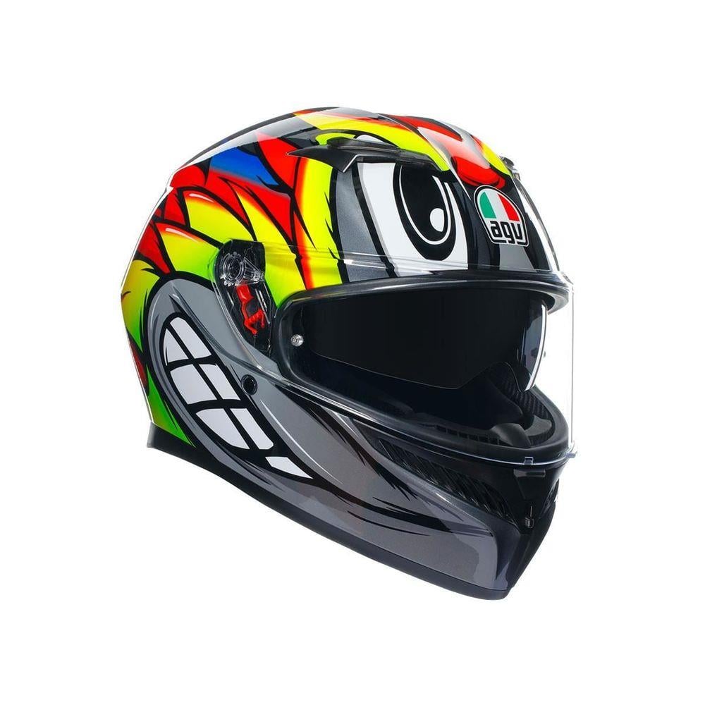 Agv Motosiklet Kaskı K3 Mplk Bırdy 2.0 Grey Yellow Red