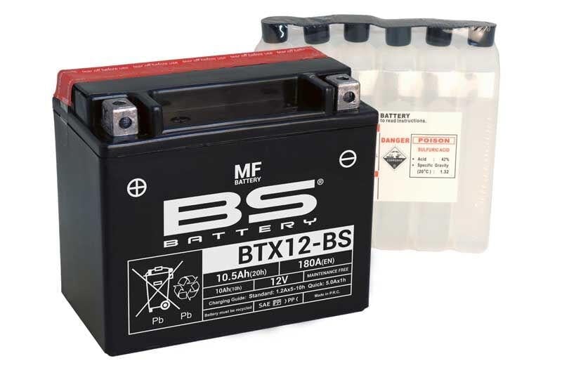 Bs Battery BTX12-BS 12V, 10.5Ah Motosiklet Aküsü